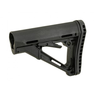 Compact Carbine Stock w/ Enhanced Rubber Butt-Pad - Black [Big Dragon]